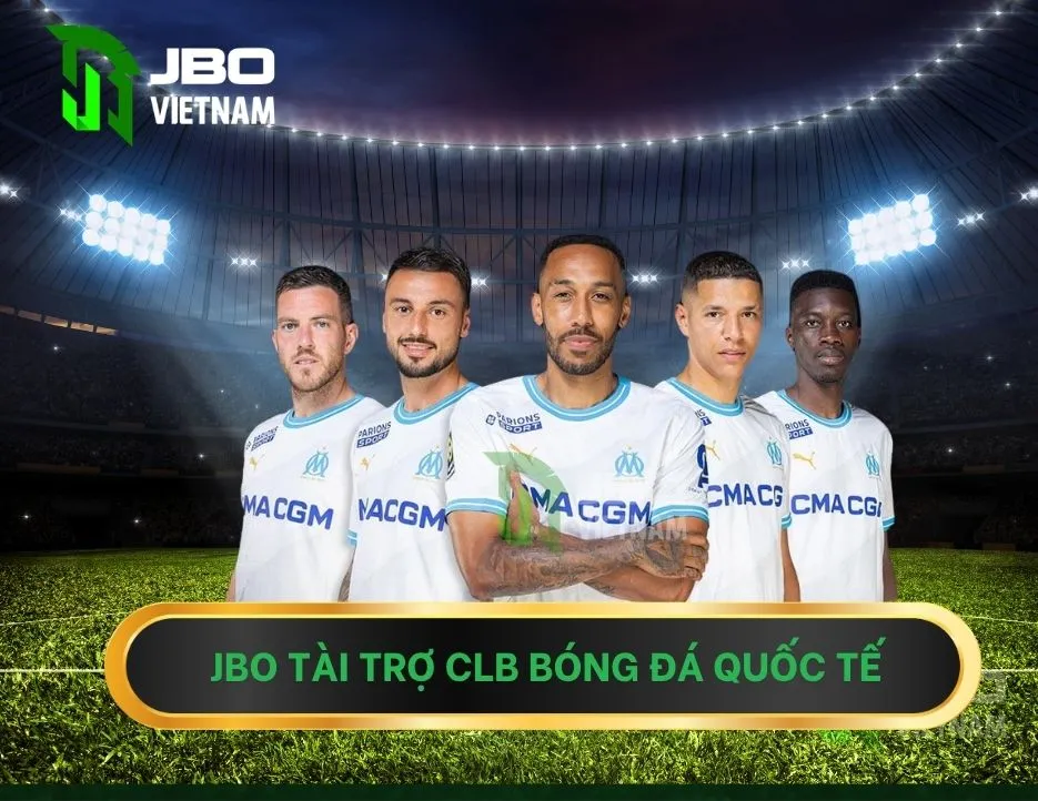 JBO hợp tác với các clb bóng đá danh tiếng