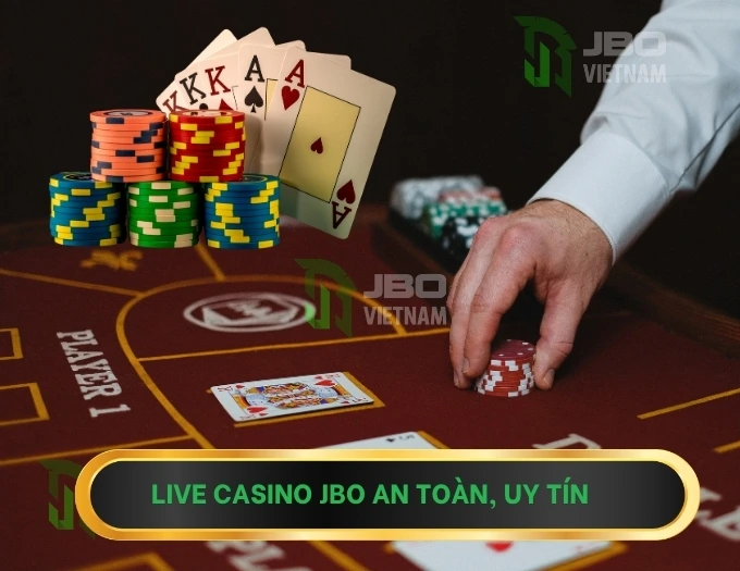 Live casino JBO đa dạng game bài hấp dẫn