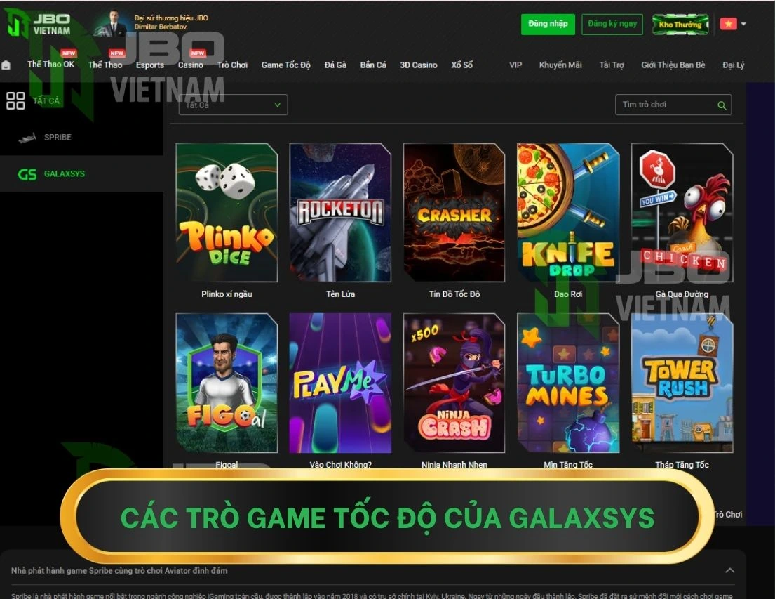 Các Trò game tốc độ của Galaxsys